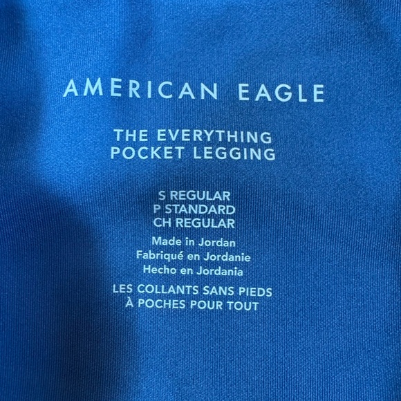 American Eagle women’s small pocket leggings blue - Picture 2 of 3